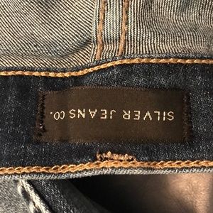 Silver Jeans high rise skinny cropped jean
